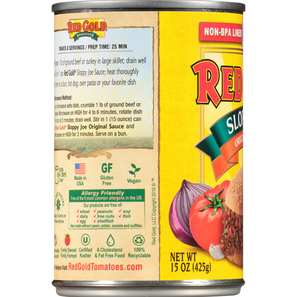Red Gold Sloppy Joe Original Sauce