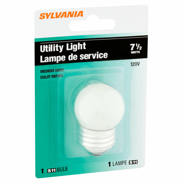 SYLVANIA 7 1/2 Watts Medium Base Utility Light S11 Bulb