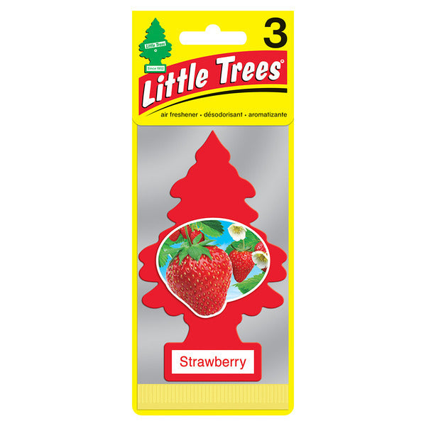 Little Trees Car Air Freshener, Hanging Tree, Strawberry