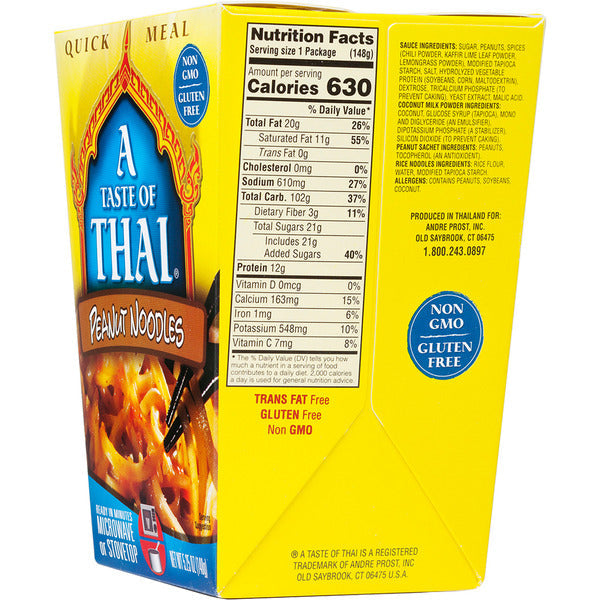 A Taste of Thai Peanut Noodles Quick Meal