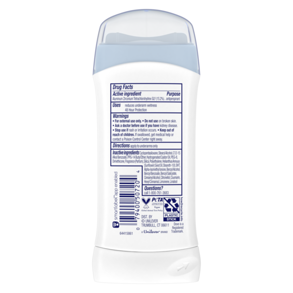 Dove Antiperspirant Deodorant Stick Powder