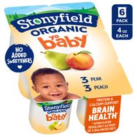 Stonyfield Organic YoBaby Peach & Pear Whole Milk ...
️