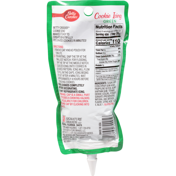 Betty Crocker Cookie Icing, Green