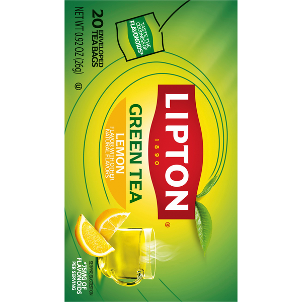 Lipton Tea Bags Lemon Green Tea