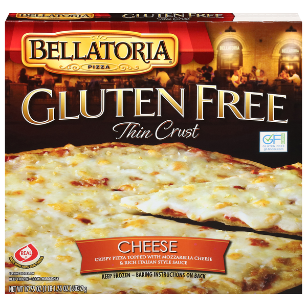 Bellatoria Pizza, Gluten Free, Cheese, Thin Crust