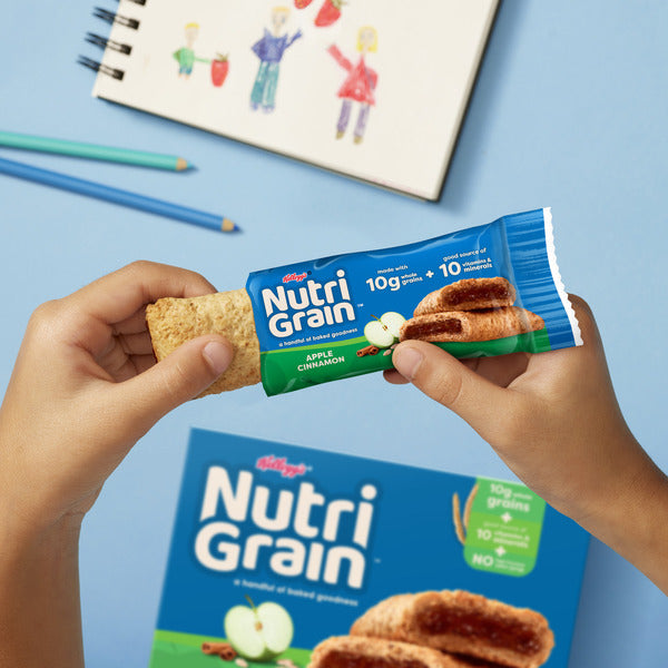 Kellogg’s Nutri-Grain Nutri-Grain Apple Cinnamon Breakfast Bars, Made With 10g Whole Grains