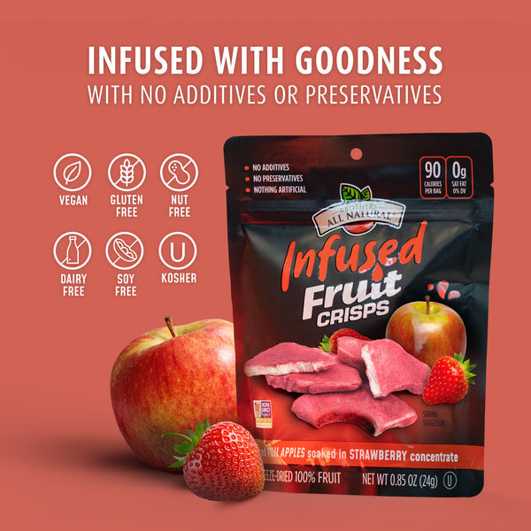 Brothers All Natural Infused Fruit Crisps Infused Strawberry Fruit Crisps