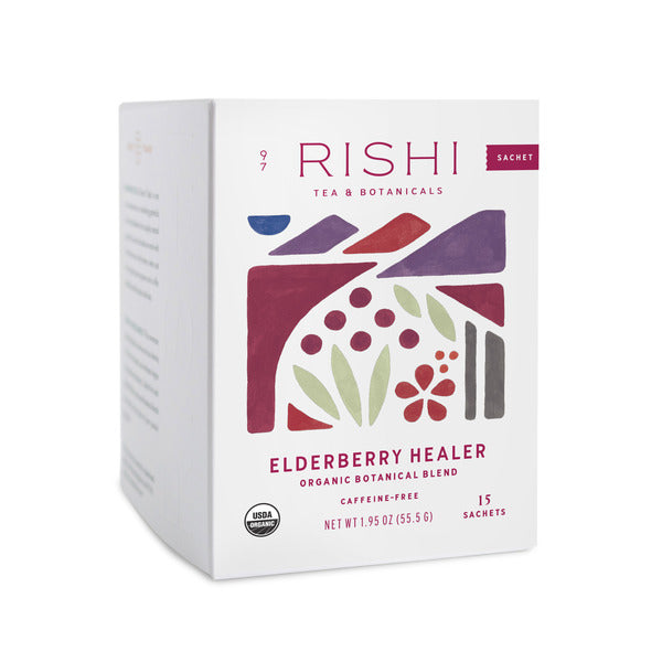 Rishi Tea & Botanicals Elderberry Healer, Tea Sachets