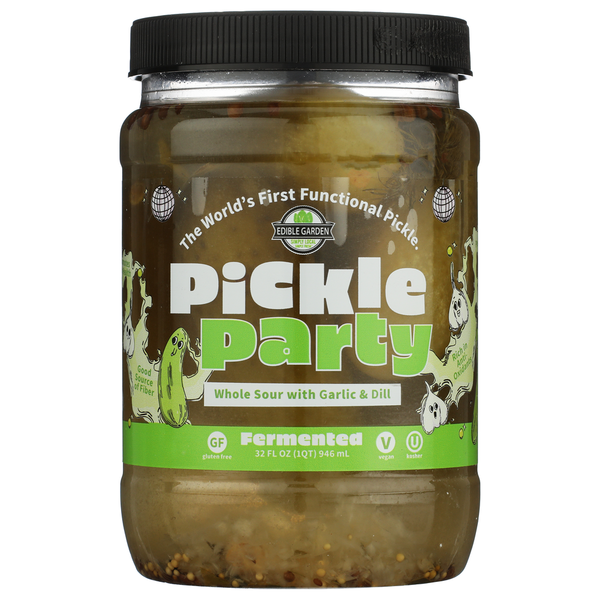 Pickle Party Fermented Whole Sour With Garlic & Dill
