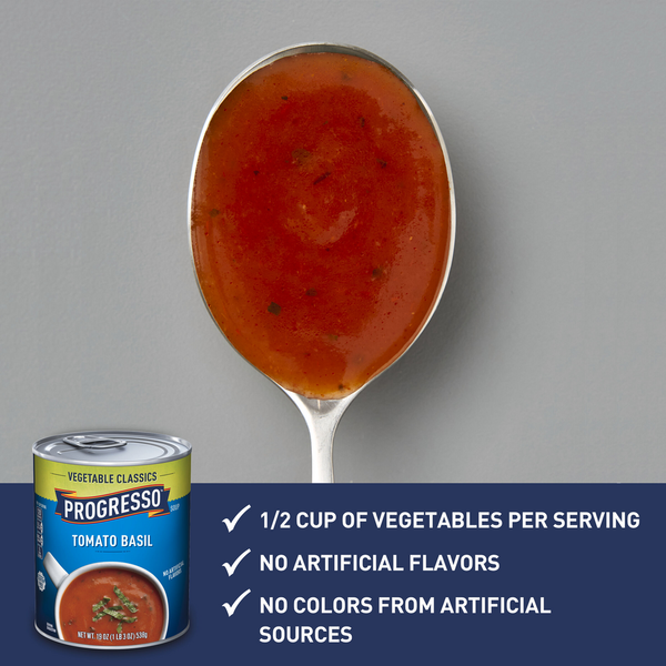Progresso Vegetable Canned Classic Tomato Basil Soup