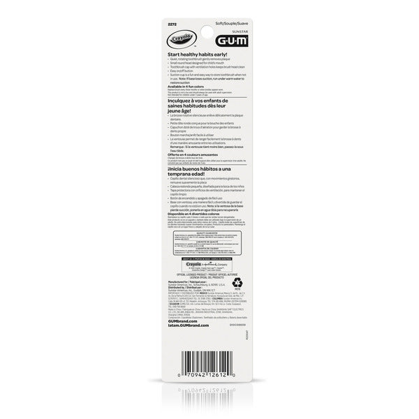 Sunstar GUM Kids’ Battery Power Toothbrush, 3+
