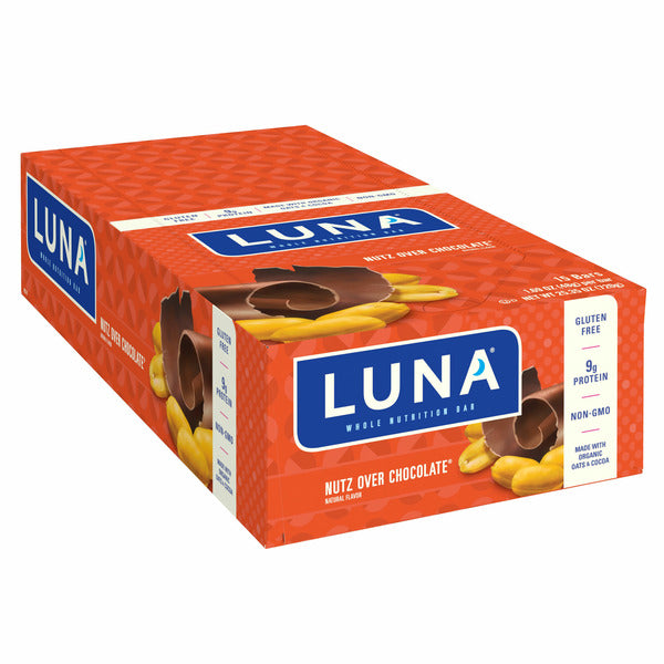 Luna Nutz Over Chocolate Flavor Gluten Free Snack Bars