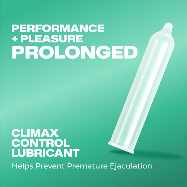 Trojan Extended Pleasure Climax-Control Latex Lubricated Condoms