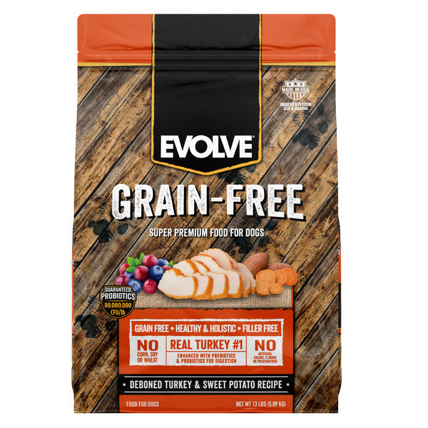 EVOLVE Grain Free Turkey & Sweet Potato Dog Food