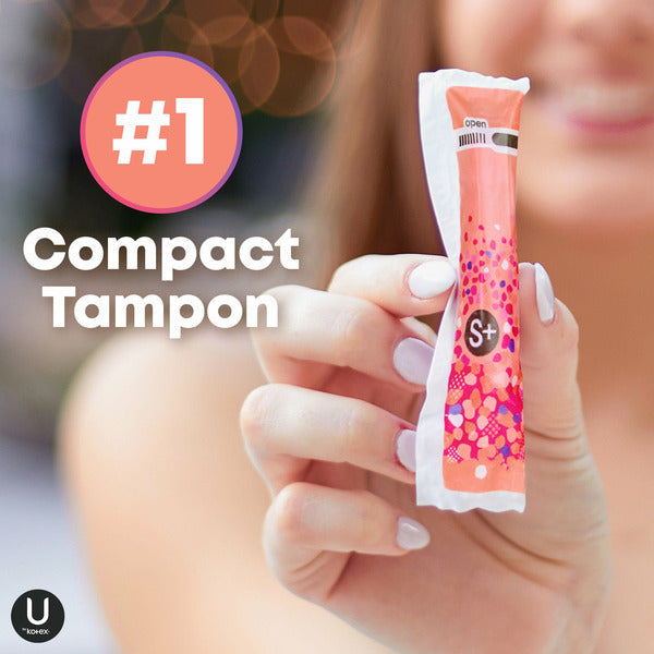 U by Kotex Click Compact Unscented Tampons, Super Plus
