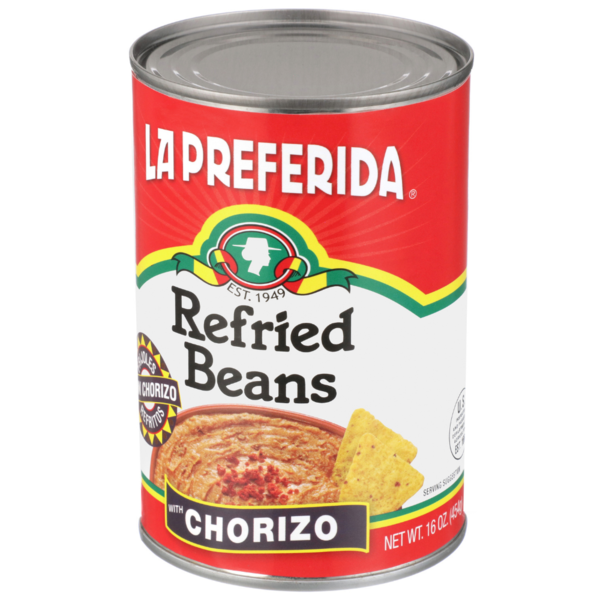 La Preferida Refried Beans with Chorizo
