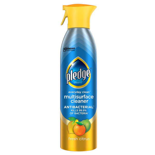 Pledge® Everyday Clean™ Multisurface Antibacterial Cleaner Aerosol, Fresh Citrus