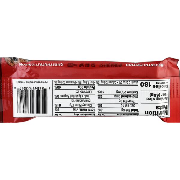Quest Protein Bar, Chocolate Brownie Flavor