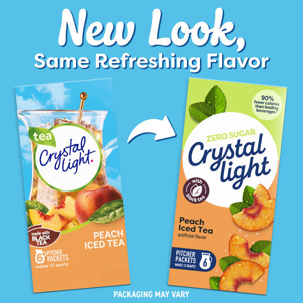 Crystal Light Peach Iced Tea Artificially Flavored Powdered Drink Mix