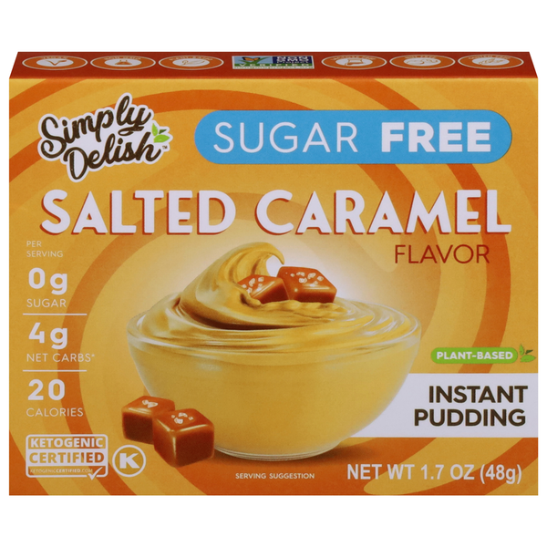 Simply Delish Sugar Free Salted Caramel Instant Pudding