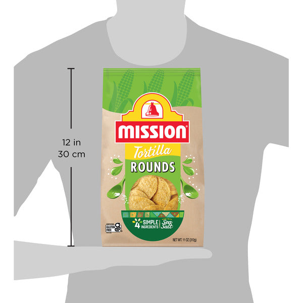 Mission Round Yellow Corn Tortilla Chips, 11 Ounce Bag