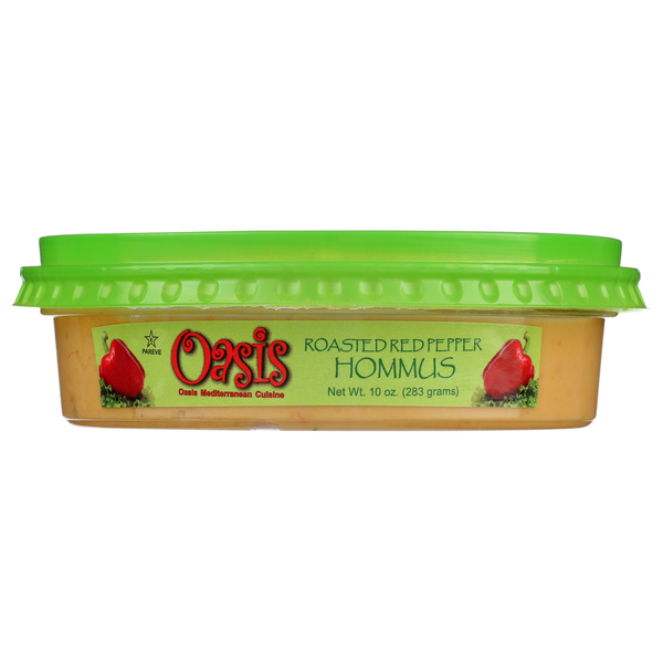 Oasis Mediterranean Cuisine Hommus Roasted Red Pepper