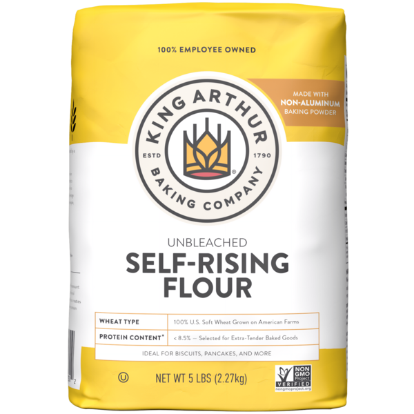 King Arthur Baking Company Unbleached Self Rising Flour, Non GMO, No Preservatives