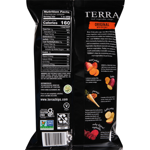 TERRA Vegetable Chips, Real, Original with Sea Salt