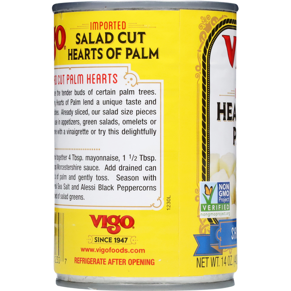 Vigo Hearts of Palm, Salad Cut, Imported