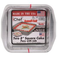 Handi-foil Cake Pans, Square, 8 Inch️