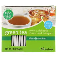 Food Club Green Decaffeinated Tea Bags️