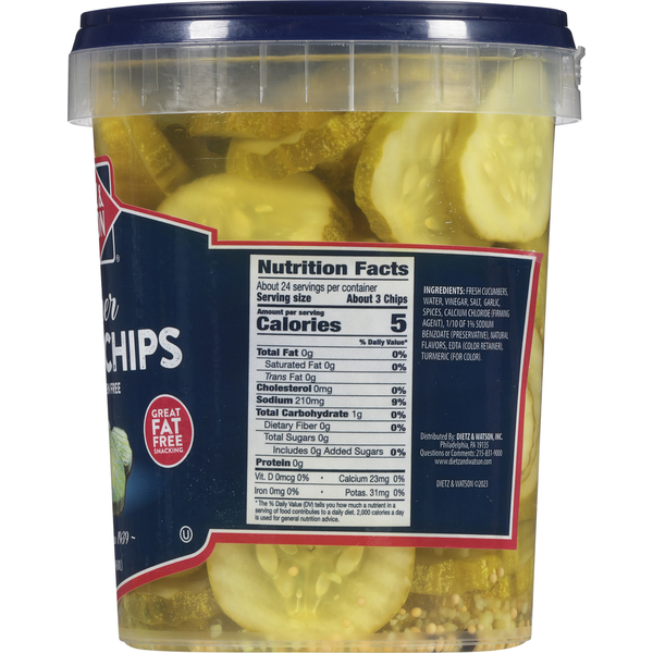 Dietz & Watson Pickle Chips, Kosher