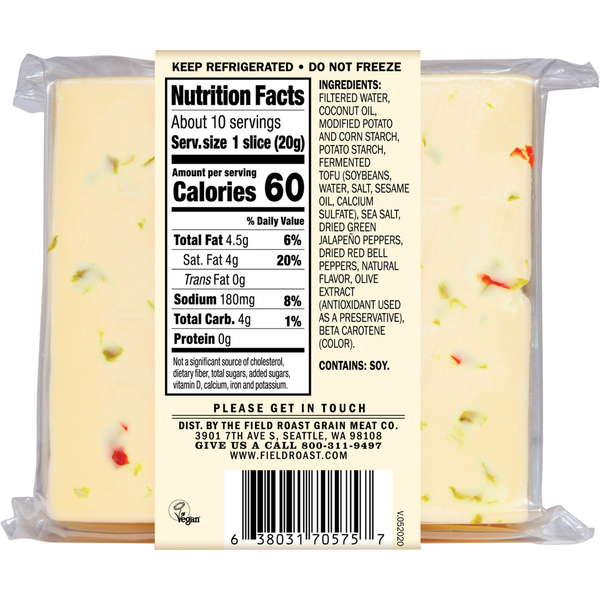 Field Roast Chao Slices, Vegan, Spicy Original