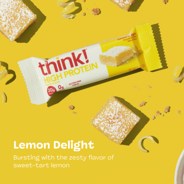 think! Lemon Delight High Protein Bar, 5 Count