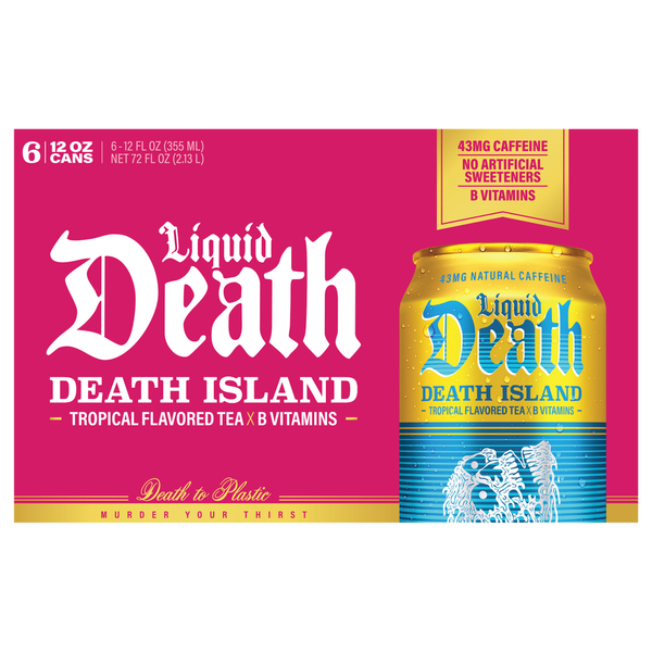 Liquid Death Death Island Tea x B Vitamins