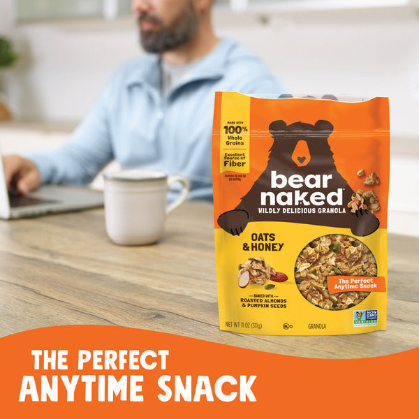 Bear Naked Granola Cereal, Whole Grain Granola, Breakfast Snacks, Oats and Honey, Bag (1 Bag)