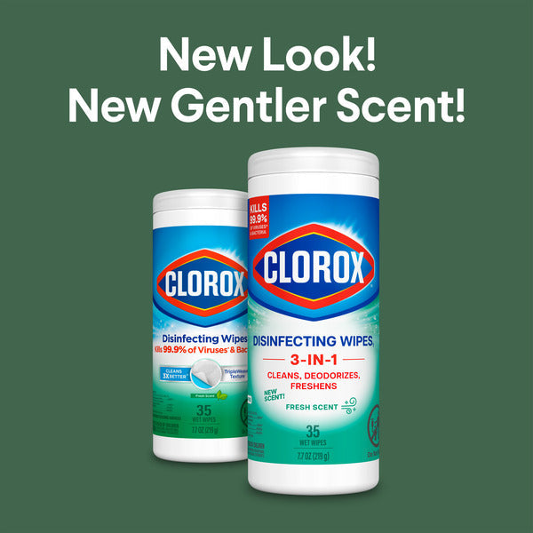 Clorox Disinfecting Wipes, Bleach Free Cleaning Wipes, Fresh Scent
