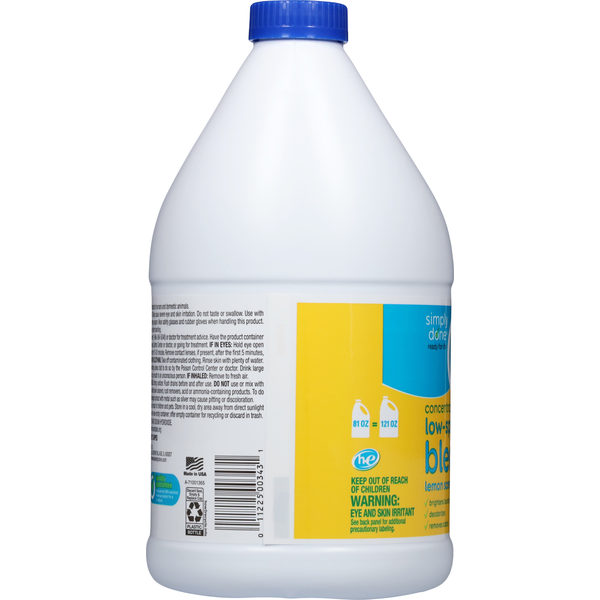 Simply Done Bleach, Low-Splash, Concentrated, Lemon Scent