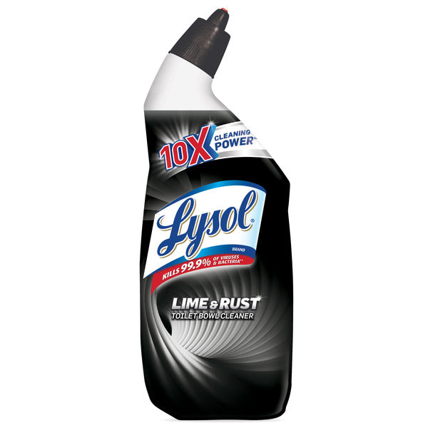 LYSOL® Lime & Rust Toilet Bowl Cleaner Gel, For Cleaning and Disinfecting, Destroys Stains including those from Hard Water and Rust DestGlow