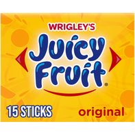 Juicy Fruit Original Bubble Gum Single Pack 15 Sti...
️