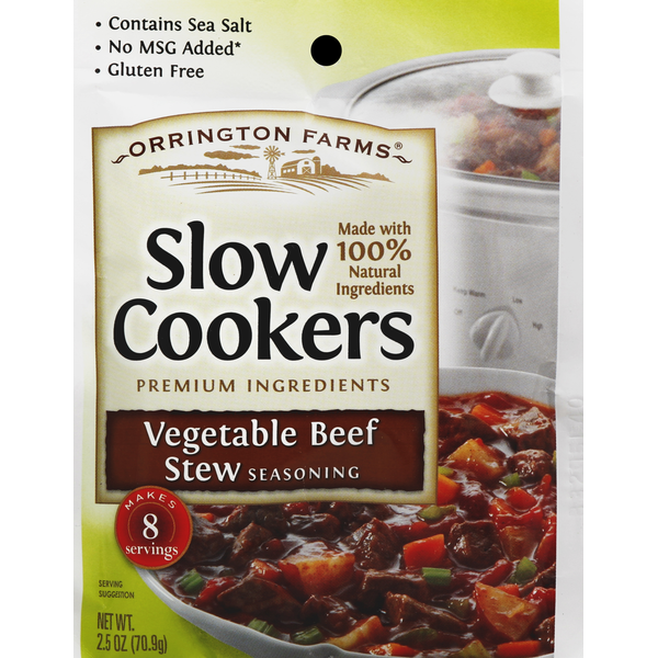 Orrington Farms Slow Cookers Seasoning, Vegetable Beef Stew