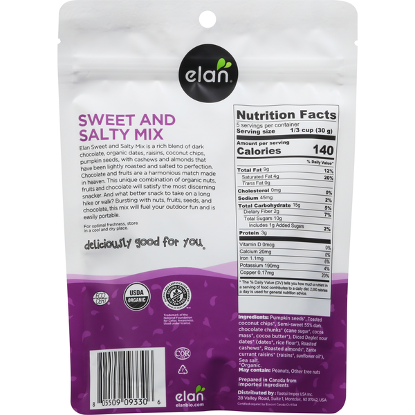 Elan Sweet and Salty Mix, Organic