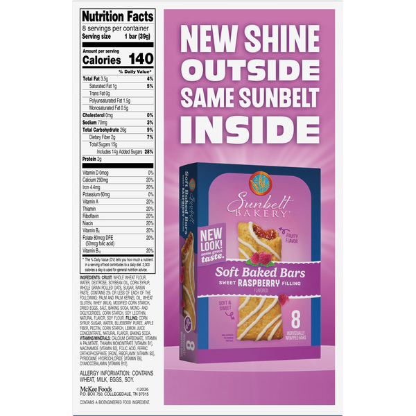 Sunbelt Bakery Blueberry Fruit and Grain Cereal Bars
