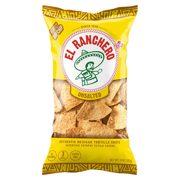 El Ranchero Unsalted Tortilla Chips