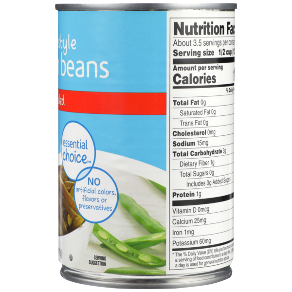 Food Club No Salt Added French Style Green Beans DestGlow