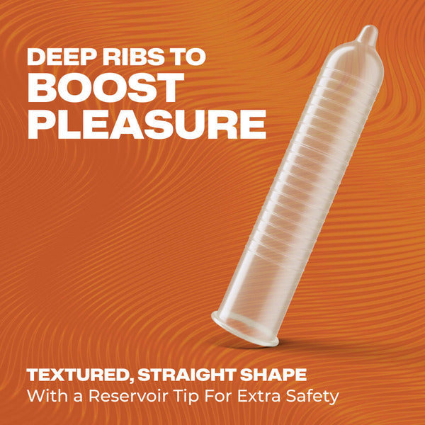 Trojan Ultra Ribbed Premium Lubricant Latex Condoms
