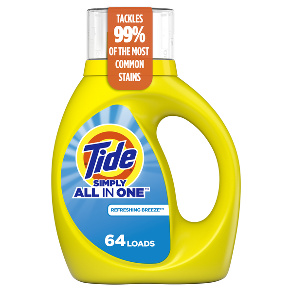 Tide Simply Liquid Laundry Detergent, Refreshing Breeze