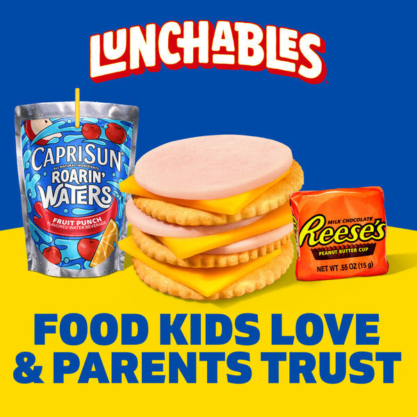 Lunchables Turkey & Cheddar Cheese Cracker Stackers Kids Lunch Snack Meal Kit & Capri Sun