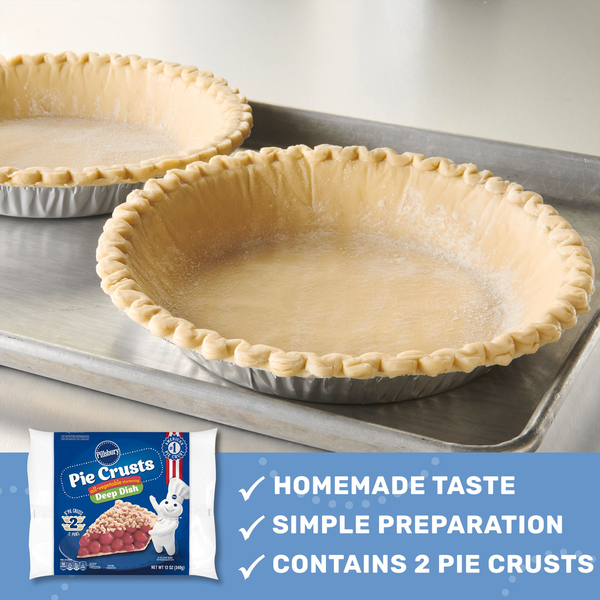 Pillsbury Pie Crusts, Deep Dish, All-Vegetable Shortening