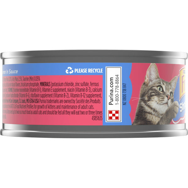 Purina Friskies Wet Cat Food, Shreds With Salmon in Sauce DestGlow